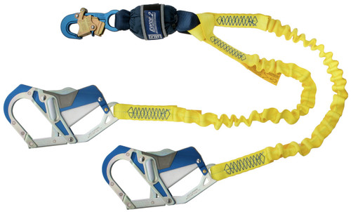 3M DBI-SALA Force2 Elastic 100% Tie - Off Shock Absorbing Lanyard 1246415 - Yellow