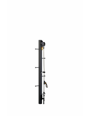 3M DBI-SALA Lad-Saf Cable Vertical Safety System Bracketry for Monopole 6116634 - 4 User - Galvanized Steel