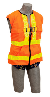 3M DBI-SALA Delta Vest Hi - Vis Reflective Workvest Harness 1107403 - Small