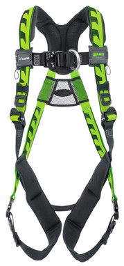 Miller AirCore Aluminum Hardware Green Harness w/Front D-Ring - Extra-Small - AAF-QCXSG