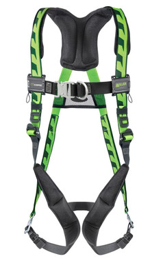 Miller AirCore Steel Hardware Green Harness w/Front D-Ring - Small/Medium - ACF-QCSMG