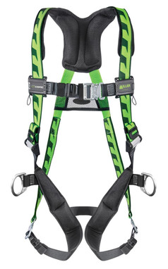 Miller AirCore Steel Hardware Green Harness w/Side D-Rings - Small/Medium - AC-QC-D/S/MGN