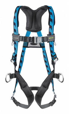 Miller AirCore Steel Hardware Blue Harness w/Side D-Rings - Small/Medium - AC-QC-D/S/MBL