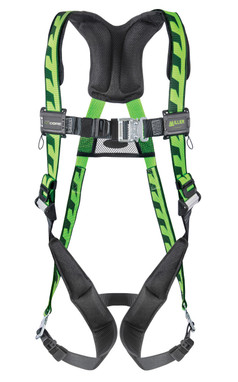 Miller AirCore Steel Hardware Green Harness - Shoulder D-Rings Universal (Large/XL) - ACSD-QCUG