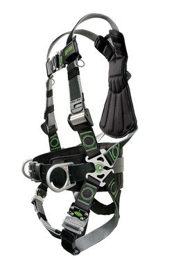 Miller Revolution DualTech Harness with Side D-Rings Quick-Connect Leg Strap & Belt - Extra-Small - RDT-QC-BDP/XSBK