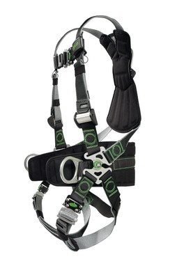 Miller Revolution DualTech Harness with Side D-Rings Quick-Connect Leg Strap - 3X - RDT-QC-DP/3XLBK