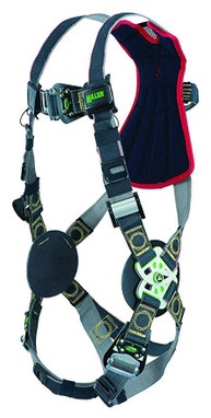 Miller Revolution Arc-Rated Kevlar/Nomex Harness with Quick-Connect Leg Strap - 3X - RKNAR-QC/3XLBK