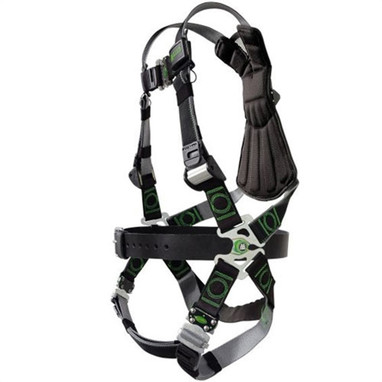 Miller Revolution Kevlar/Nomex Harness with Quick-Connect Leg Strap & Belt - 3X - RKN-QC-B/3XLBK