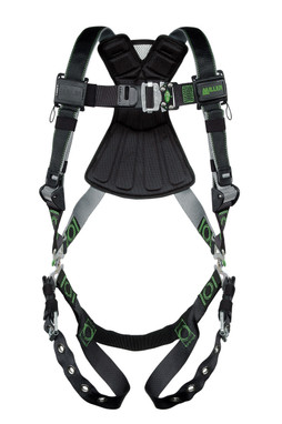 Miller Revolution DualTech Harness with Front D-Ring Tongue Leg Strap - Small/Medium - RDTFD-TB/S/MBK