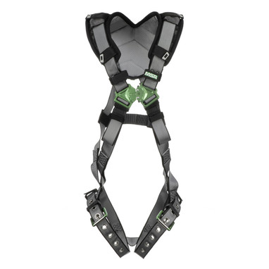 MSA V-FIT 10194888 Standard Full Body Harness w/Tongue Buckle Leg Straps - Shoulder Padding - Extra Small