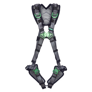 MSA V-FIT 10194968 Rescue Full Body Harness w/Quick-Connect Leg Straps - Shoulder & Leg Padding - Extra Small