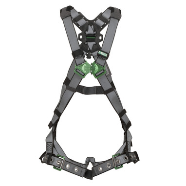 MSA V-FIT 10195094 Standard Full Body Harness w/Tongue Buckle Leg Straps - Super Extra Large