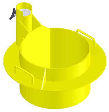 Miller DuraHoist 27.5-in. (.70m) Manhole Collar for use with 28-in. to 30-in. (.71m to .76m) diameter Manways, Lightweight, Powder-coated Aluminum - DH-11/27.5