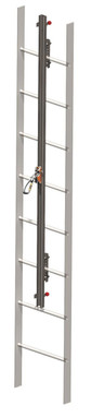 Miller 20 ft. Aluminum GlideLoc Vertical Height Access Ladder System Kit - GA0020