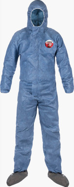 Lakeland MicroMax VP Coverall - Hood, Attached Boots with Elastic Wrist - MVP414