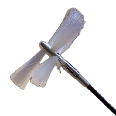 Nikro 12" Round Soft White Button Brush - 862059