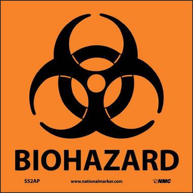 Labels - Biohazard - 3X3 - PS Paper - 500/Rl - S52RL