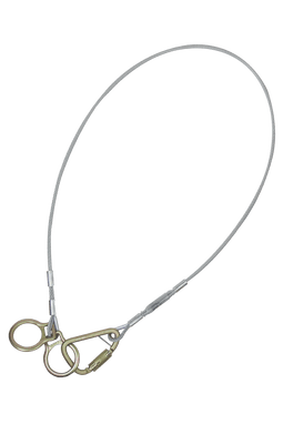 FallTech 10' Cable Carabiner Sling Anchor with Galvanized Steel Cable - 84202D10