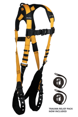 FallTech Journeyman Flex Aluminum 1D Standard Non-belted Harness Tongue Buckle Leg Adjustment - Extra-Large - 7021BXL