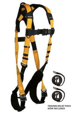 FallTech Journeyman Flex Aluminum 1D Standard Non-belted Harness - Extra-Large - 7021BQCXL