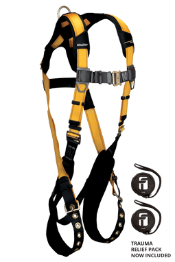 FallTech Journeyman Flex Steel 1D Standard Non-belted Harness Tongue Buckle Leg Adjustment - 2X - 70212XL