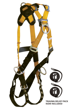 FallTech Journeyman Flex Steel 4D Cross-over Climbing Harness - 2X - 70292X