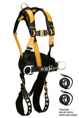 FallTech Journeyman Flex Steel 4D Construction Climbing Harness - Small - 7035FDS