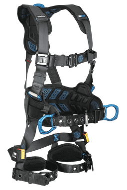 FallTech FT-One 3D Construction Belted Harness Tongue Buckle Leg Adjustments - Extra-Small - 8127BXS