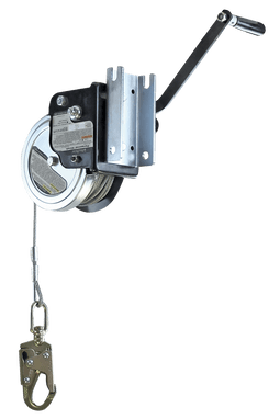 FallTech 60' Personnel Winch for Tripods and Davits with Galvanized Steel Cable - 7297