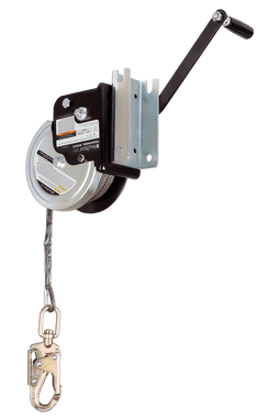 FallTech 60' Personnel Winch for Tripods and Davits with Technora Rope - 7297T