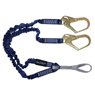 FallTech 4½' to 6' ElasTech Energy Absorbing Lanyard Double-leg with Choke-loop - 8240Y3L