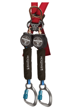 FallTech 6' Mini Twin-Leg Personal SRL with Aluminum Carabiners Includes Steel Dorsal Connecting Carabiner - 72706TB6