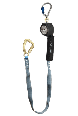 FallTech 9' WrapTech Mini Personal SRL with Steel 5k Carabiner Includes Aluminum Dorsal Connecting Carabiner - 74709SG8