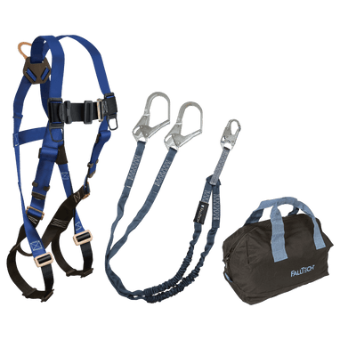 FallTech Harness and Lanyard 3-pc Kit Including Medium Storage Bag (7015 8259Y3 5006MP) - KIT159Y36P