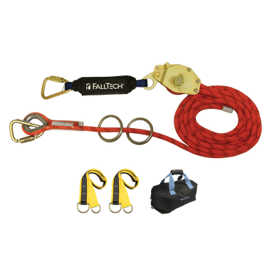 FallTech 30' Temporary Rope HLL System; 2-person with Kernmantle Rope - 77302K