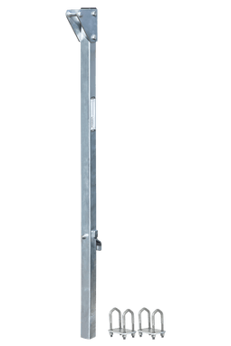 FallTech 5' Bolt-on Ladder Stanchion Anchor with 5" Overhead Offset - 6160505