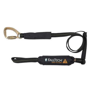 FallTech 6' Arc Flash Energy Absorbing Lanyard Single-leg w/ Choke-loop and Steel Snap Hook - 8242LB