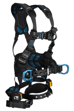 FallTech FT-One 4D Construction Climbing Full Body Harness Tongue Buckle Leg Adjustments - XS - 8127BFDXS