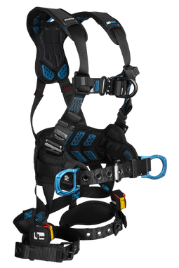 FallTech FT-One 4D Construction Climbing Full Body Harness Tongue Buckle Leg Adjustments - Large - 8127BFDL