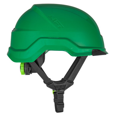 Lift Safety RADIX Type II Industrial Climbing Style Non-Vented Helmet - Green - HRX-22GE2