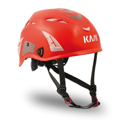 Kask Superplasma HD Hi-Viz Type I Class C Vented Red Fluorescent Safety Helmet - WHE00037-223