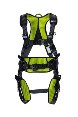 Miller H700 Construction Comfort 2 Point Harness w/ Tongue Buckle Leg Buckles and QC Chest Buckles H7CC2A2 - Size UNIV