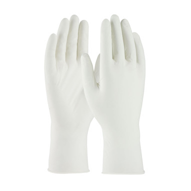 CleanTeam Single Use Class 10 Cleanroom Nitrile Glove w/Finger Textured Grip - 12" - White - 1/CS - 100-333010