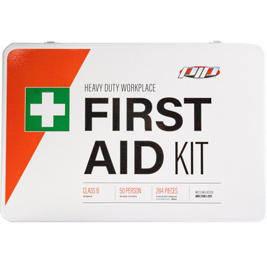 PIP First Aid Kit ANSI Class B Metal - 50 Person - White - 1/EA - 395-PIP-299-21050B-M