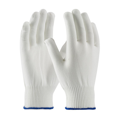 CleanTeam Light Weight Seamless Knit Stretch Polyester Clean Environment  Glove - Silicone-Free - White - 24/DZ - 40-230