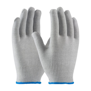 CleanTeam Seamless Knit Nylon / Carbon Fiber Electrostatic Dissipative (ESD) Glove - Gray - 1/DZ - 40-6410