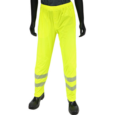 Viz Rainwear Class E Waterproof Breathable Rain Pants - Hi-Vis Yellow - 1/EA - 4541P