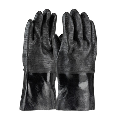 ChemGrip Neoprene Coated Glove w/Interlock Liner & Etched Rough Finish - 12" - Black - 1/DZ - 330-PIP57-8630R