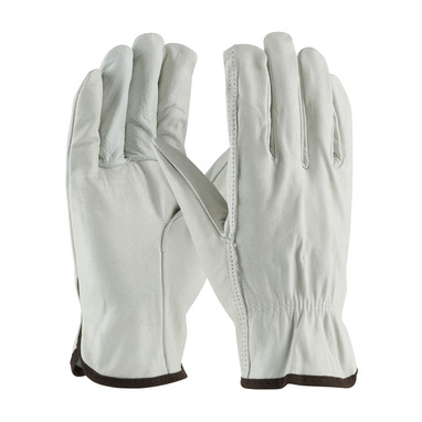 PIP Regular Grade Top Grain Cowhide Leather Drivers Glove - Straight Thumb - Natural - 1/DZ - 68-103