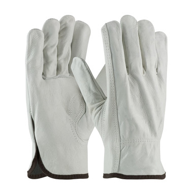 PIP Industry Grade Top Grain Cowhide Leather Drivers Glove - Keystone Thumb - Natural - 1/DZ - 68-160